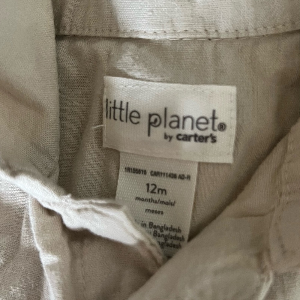 Little Planet by Carter's Beige Shirt